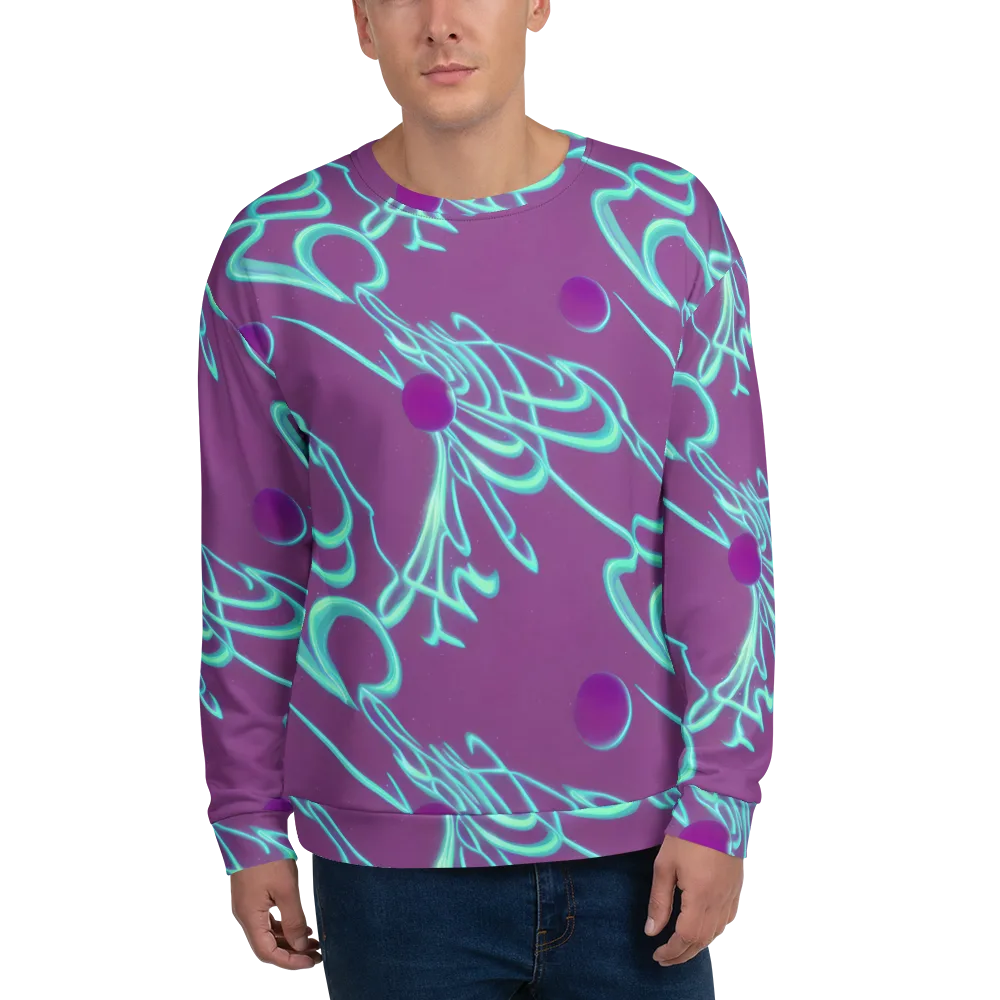 Neon Drift on Sweatshirt — Front