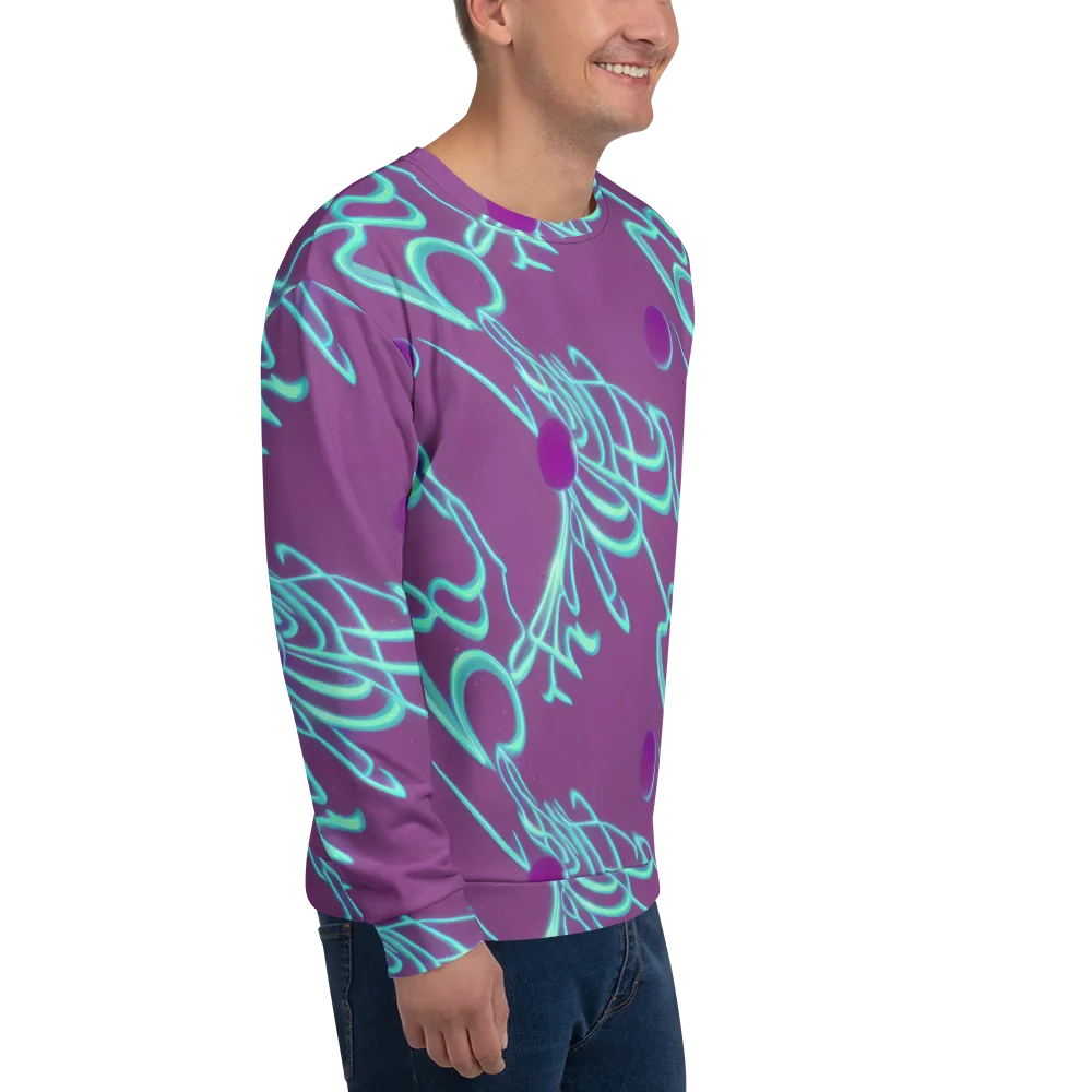 Neon Drift on Sweatshirt — Right Front