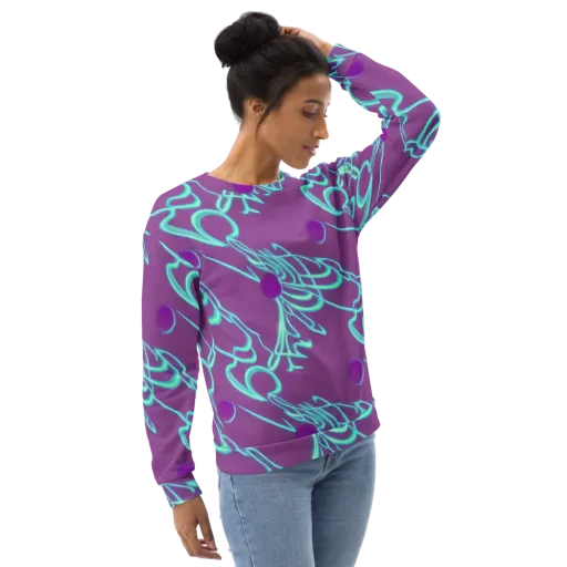 Neon Drift on a Sweatshirt