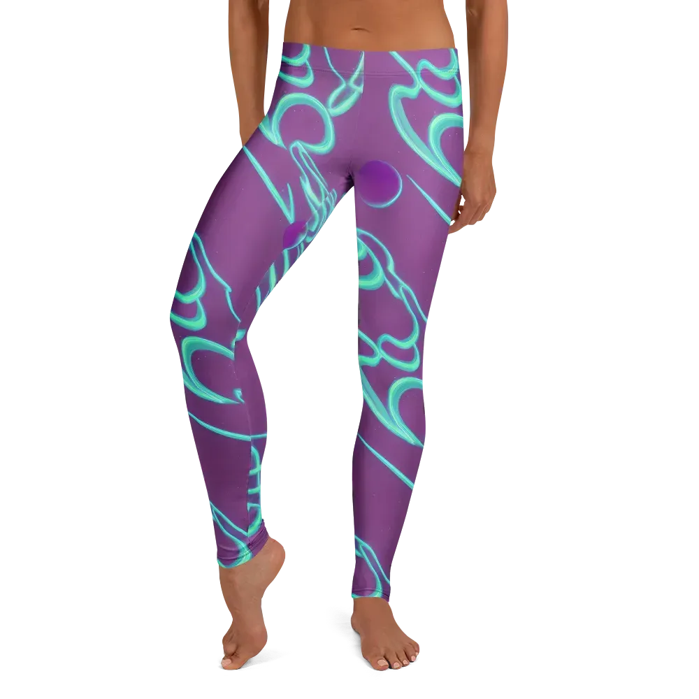 Neon Drift on Leggings — Front