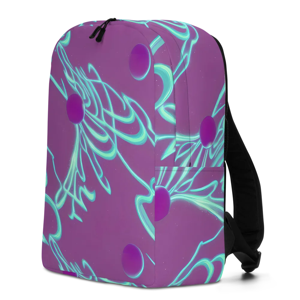 Neon Drift on Minimalist Backpack — Left