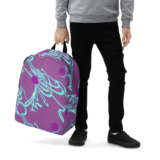 Neon Drift on a Minimalist Backpack