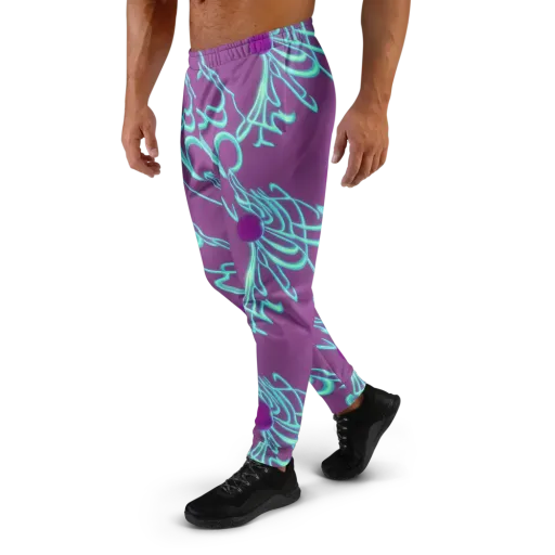 Neon Drift on a Men's Joggers