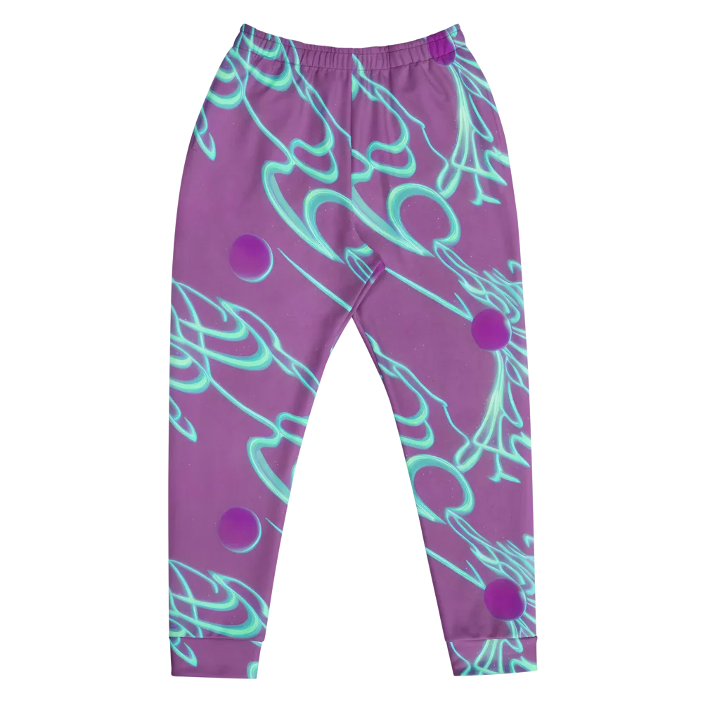 Neon Drift on Men's Joggers — Front