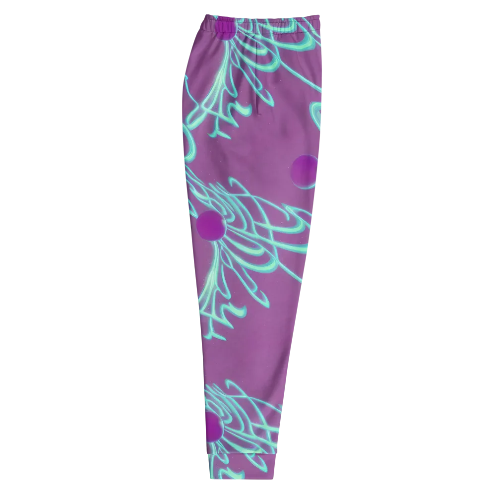 Neon Drift on Men's Joggers — Right