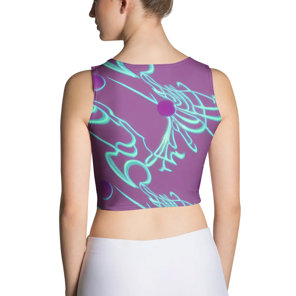 Neon Drift on Crop Top — Back