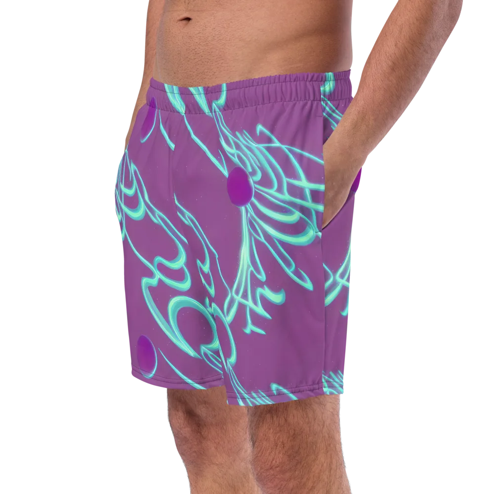 Neon Drift on Swim Trunks — Left Front