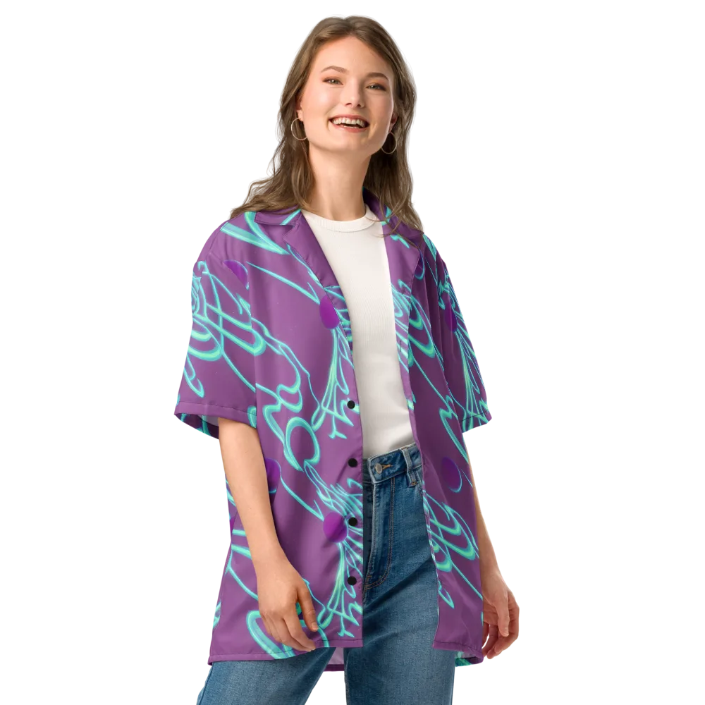 Neon Drift on Button Shirt — Front