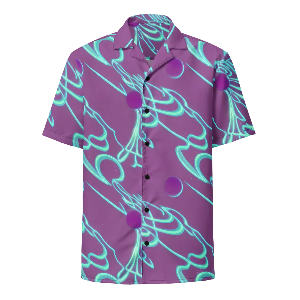 Neon Drift on Button Shirt — Front