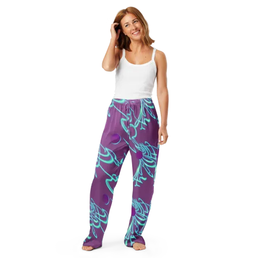 Neon Drift on a Women's Pajama Pants
