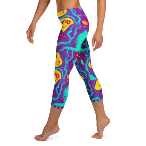 Cosmic Current on a Capri Leggings