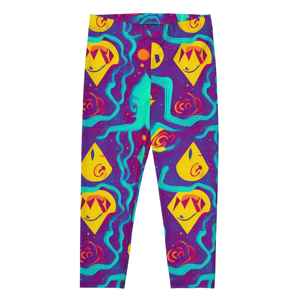 Cosmic Current on Capri Leggings — Front