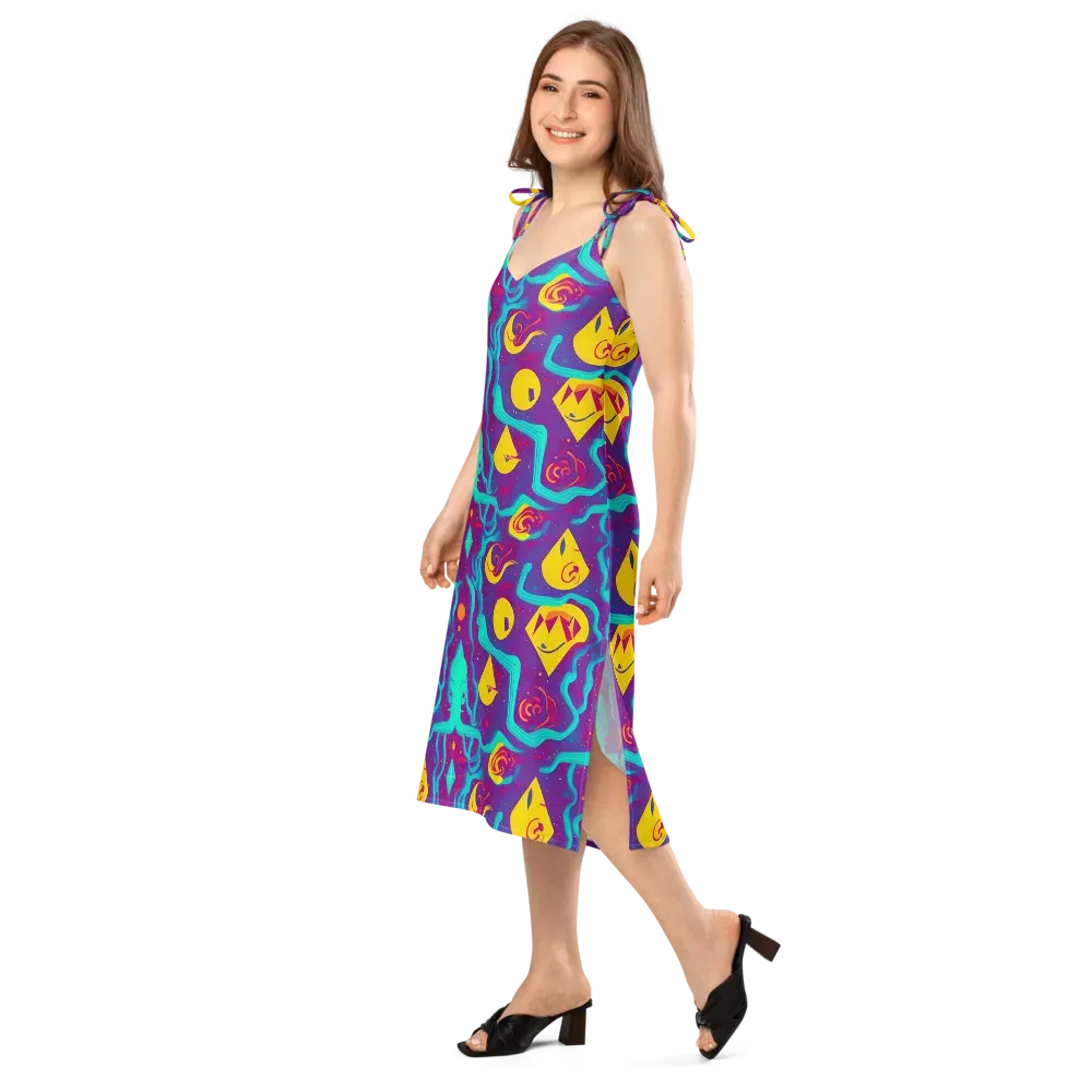 Cosmic Current on Slip Dress — Left Front