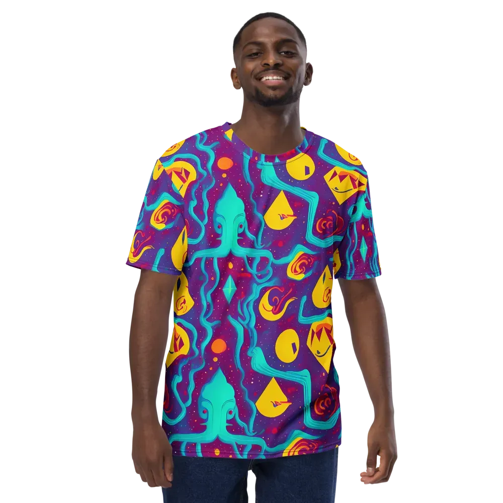Cosmic Current on Men's Crew Neck T-Shirt — Front