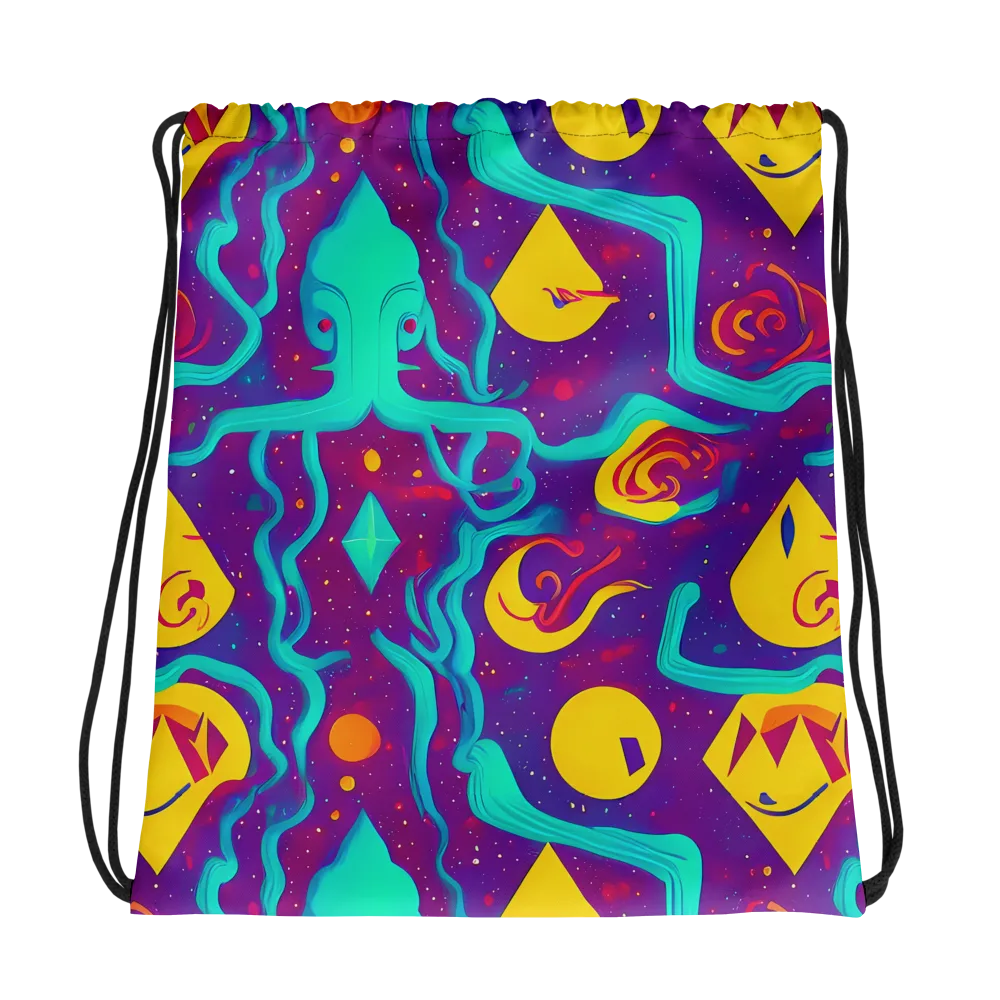 Cosmic Current on Drawstring Bag — Photo