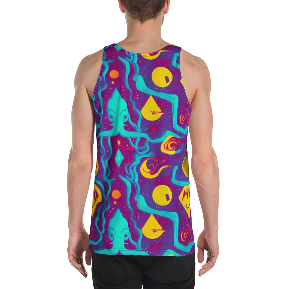 Cosmic Current on Men's Tank Top — Back
