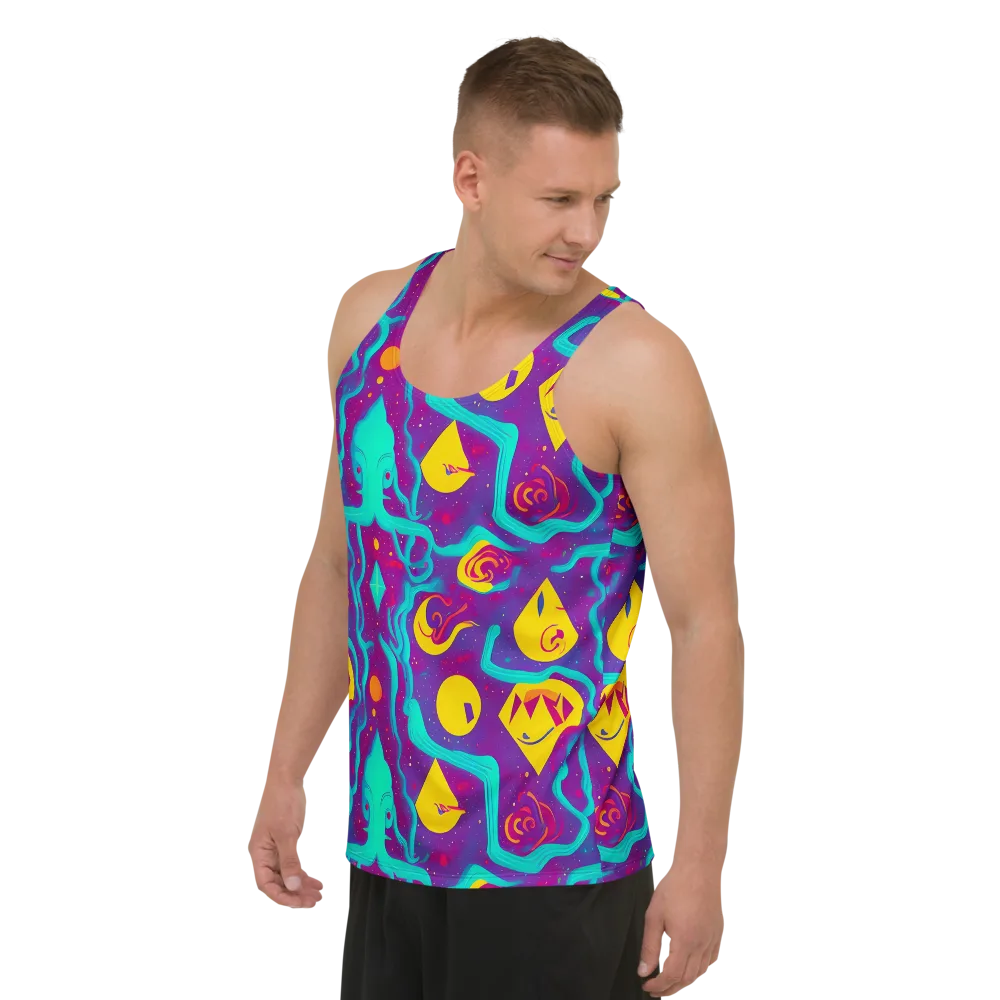 Cosmic Current on Men's Tank Top — Left Front