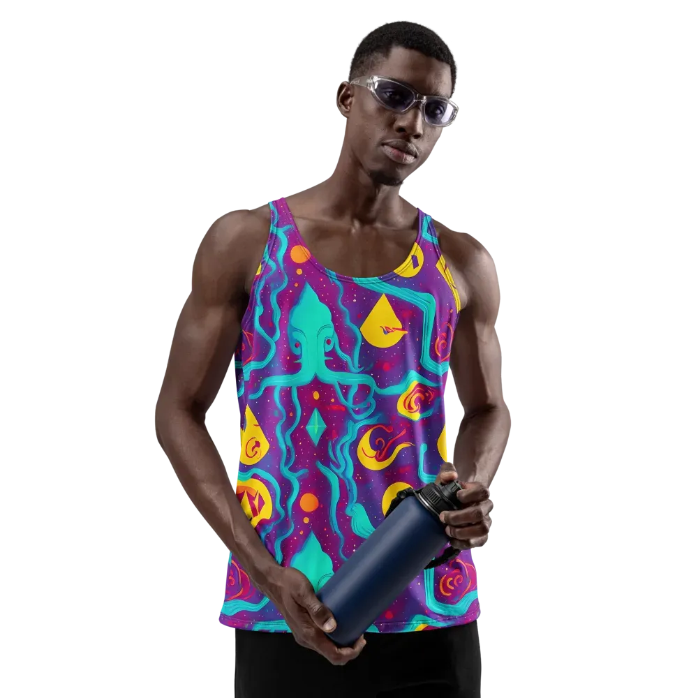 Cosmic Current on Men's Tank Top — Front