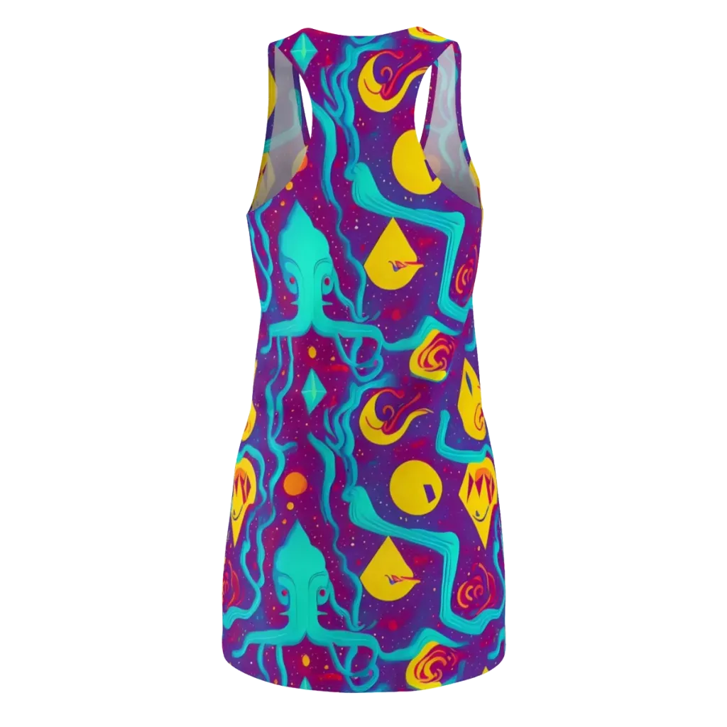 Cosmic Current on Racerback Dress — Back