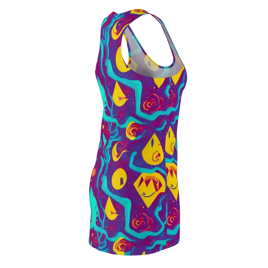 Cosmic Current on Racerback Dress — Back Side