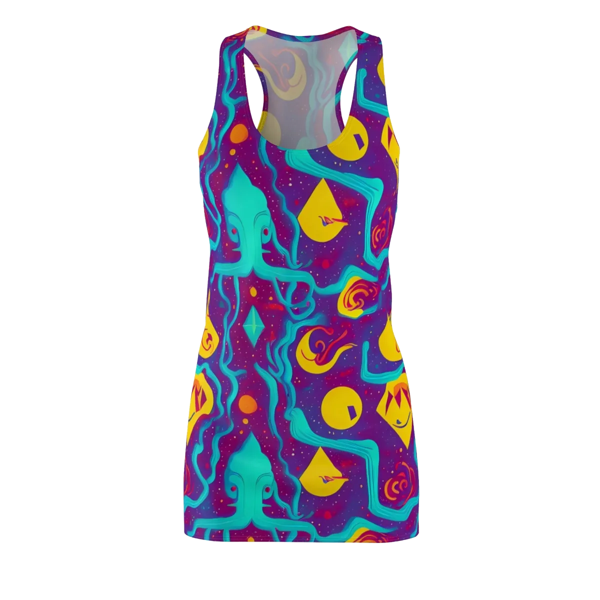 Cosmic Current on Racerback Dress — Front