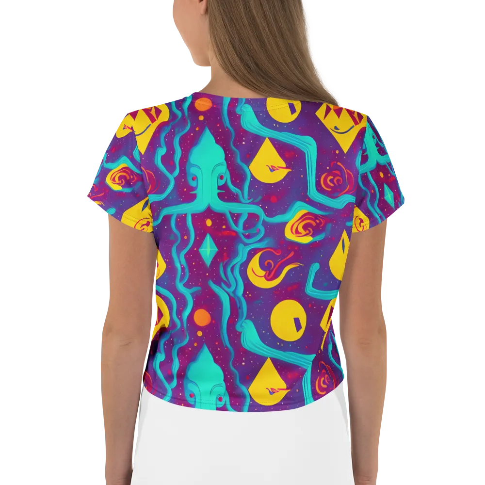 Cosmic Current on Crop Tee — Back