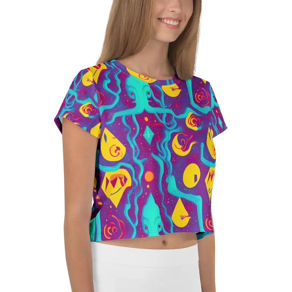 Cosmic Current on Crop Tee — Right