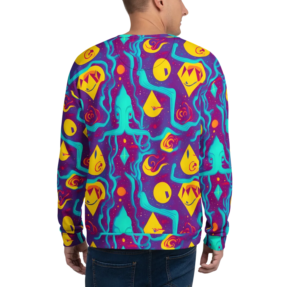 Cosmic Current on Sweatshirt — Back