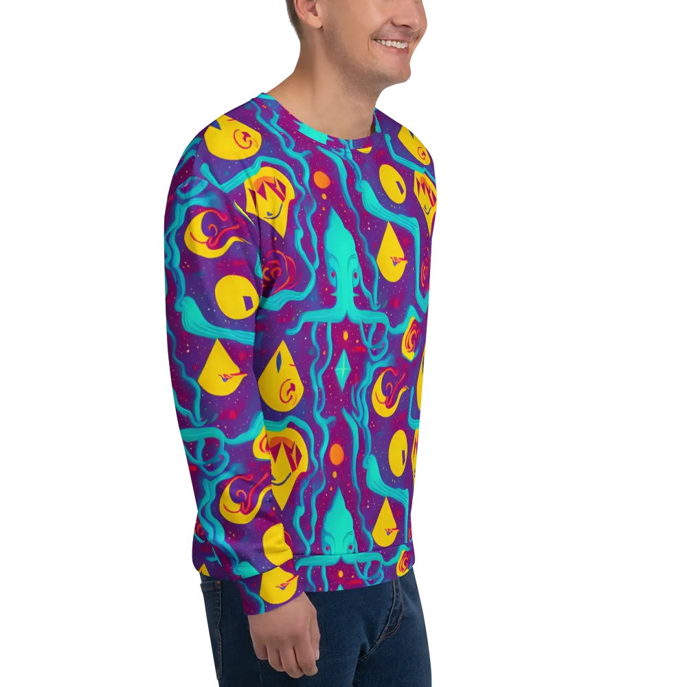 Cosmic Current on Sweatshirt — Right Front