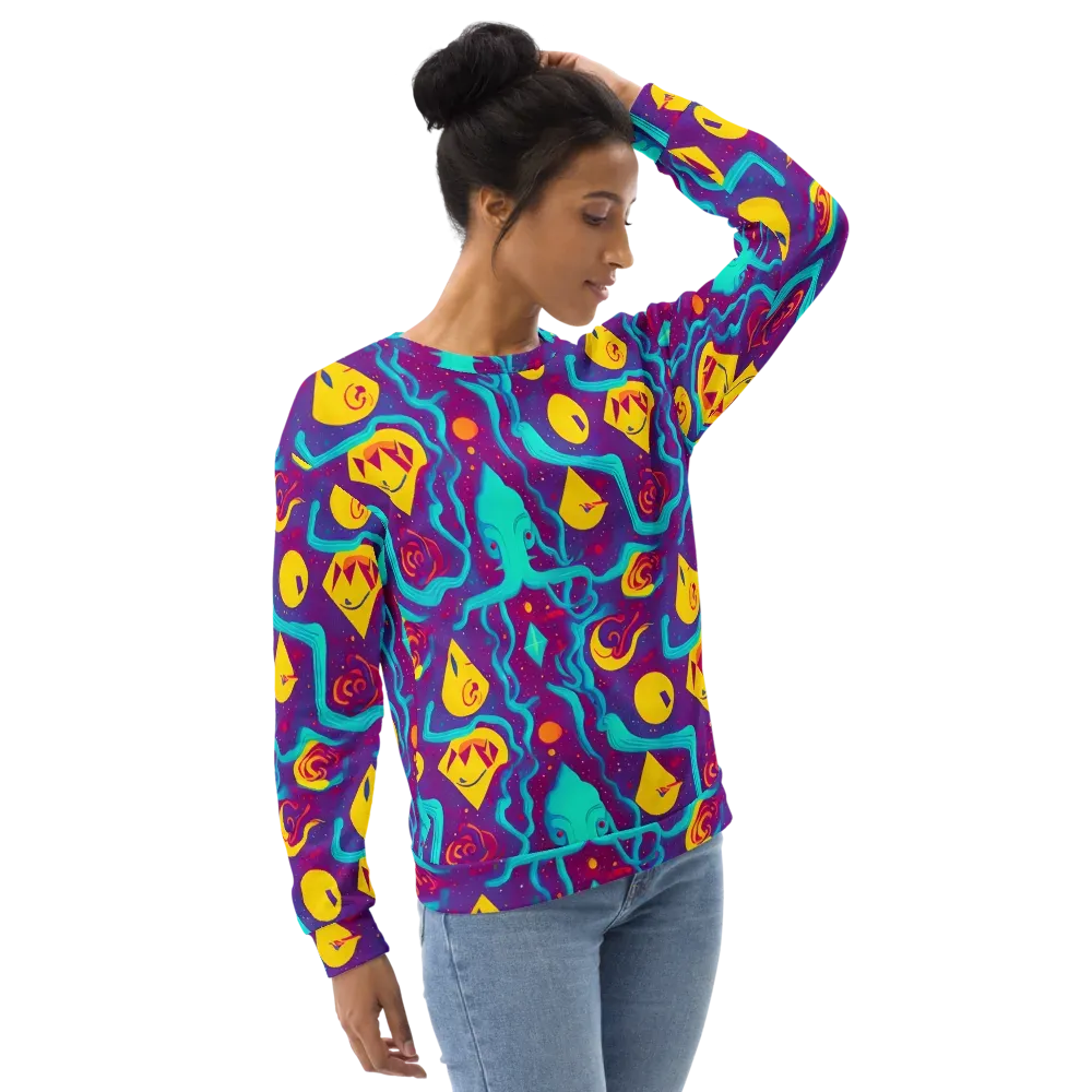 Cosmic Current on Sweatshirt — Right Front