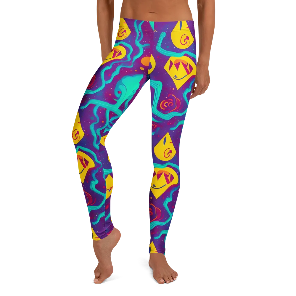 Cosmic Current on Leggings — Front