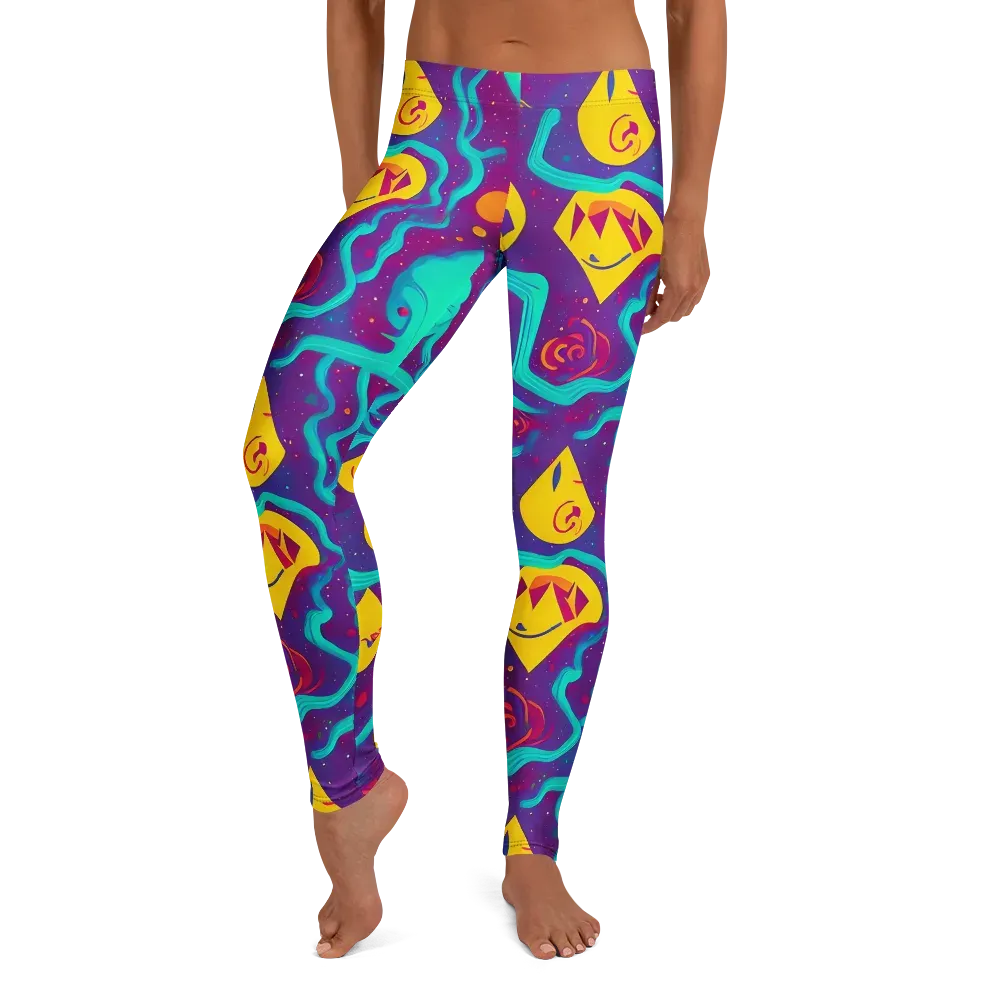 Cosmic Current on Leggings — Front