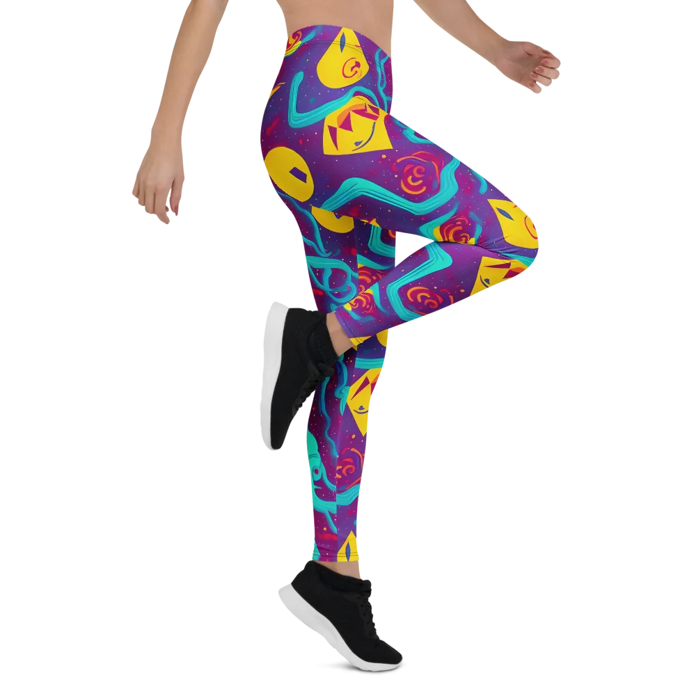Cosmic Current on Leggings — Right