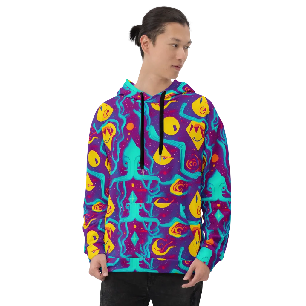Cosmic Current Hoodie on model