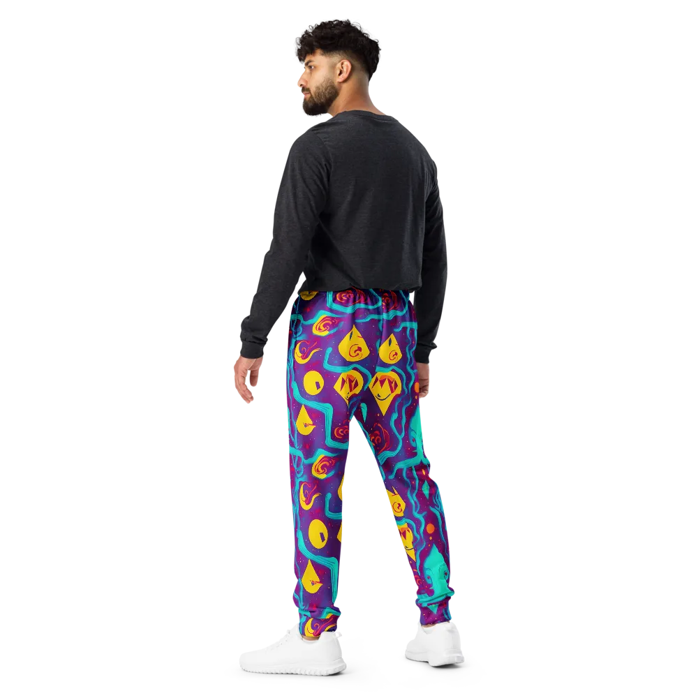 Cosmic Current on Men's Joggers — Back