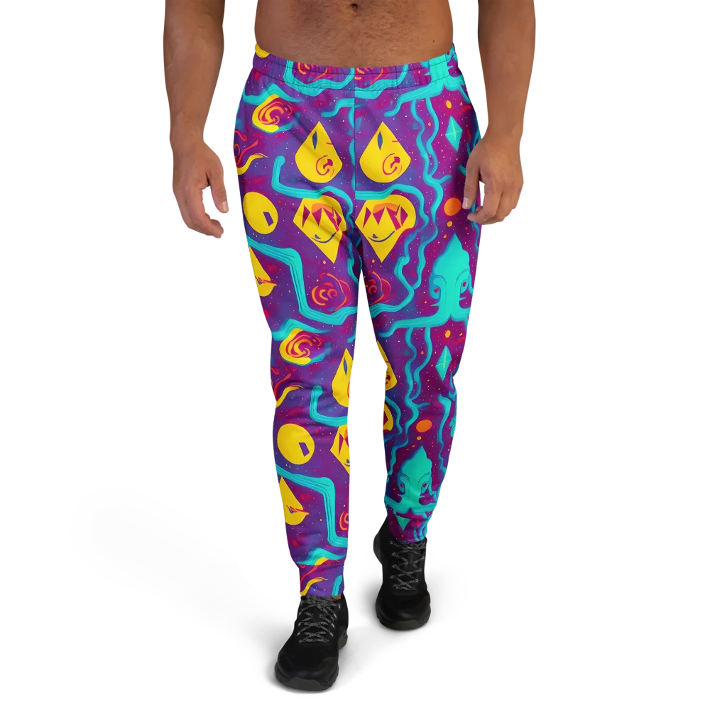 Cosmic Current on Men's Joggers — Front