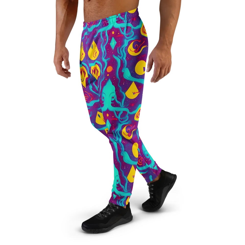 Cosmic Current on Men's Joggers — Left