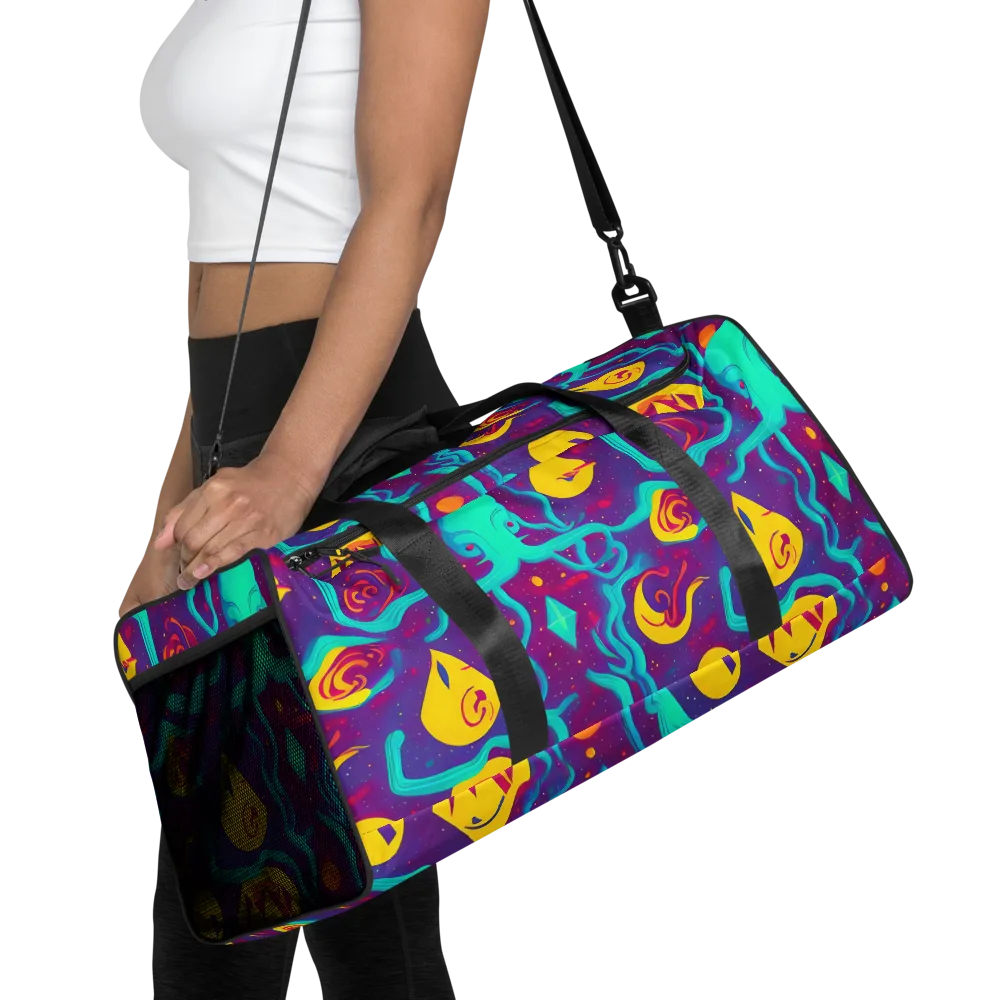 Cosmic Current on Duffle Bag — Front