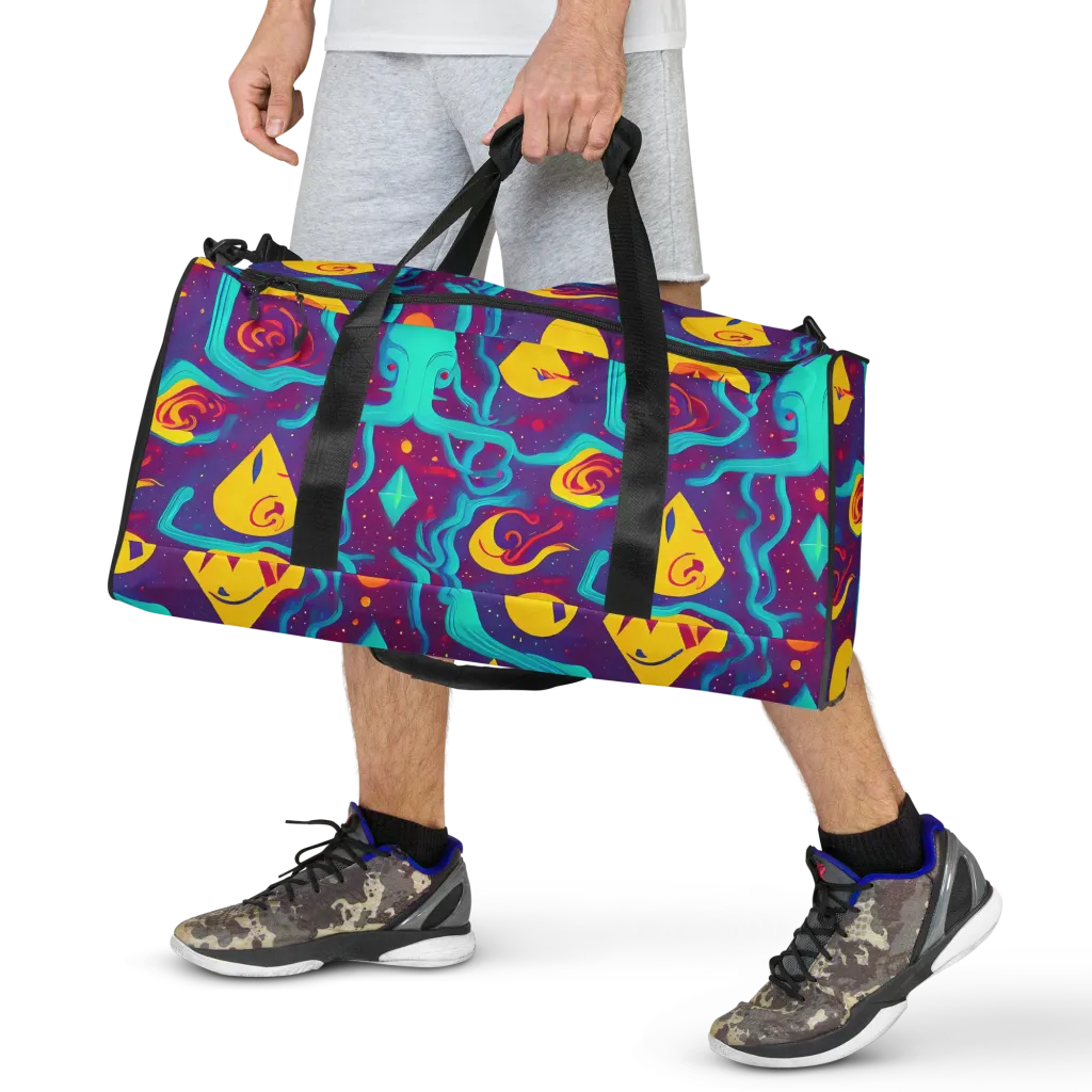 Cosmic Current on Duffle Bag — Front