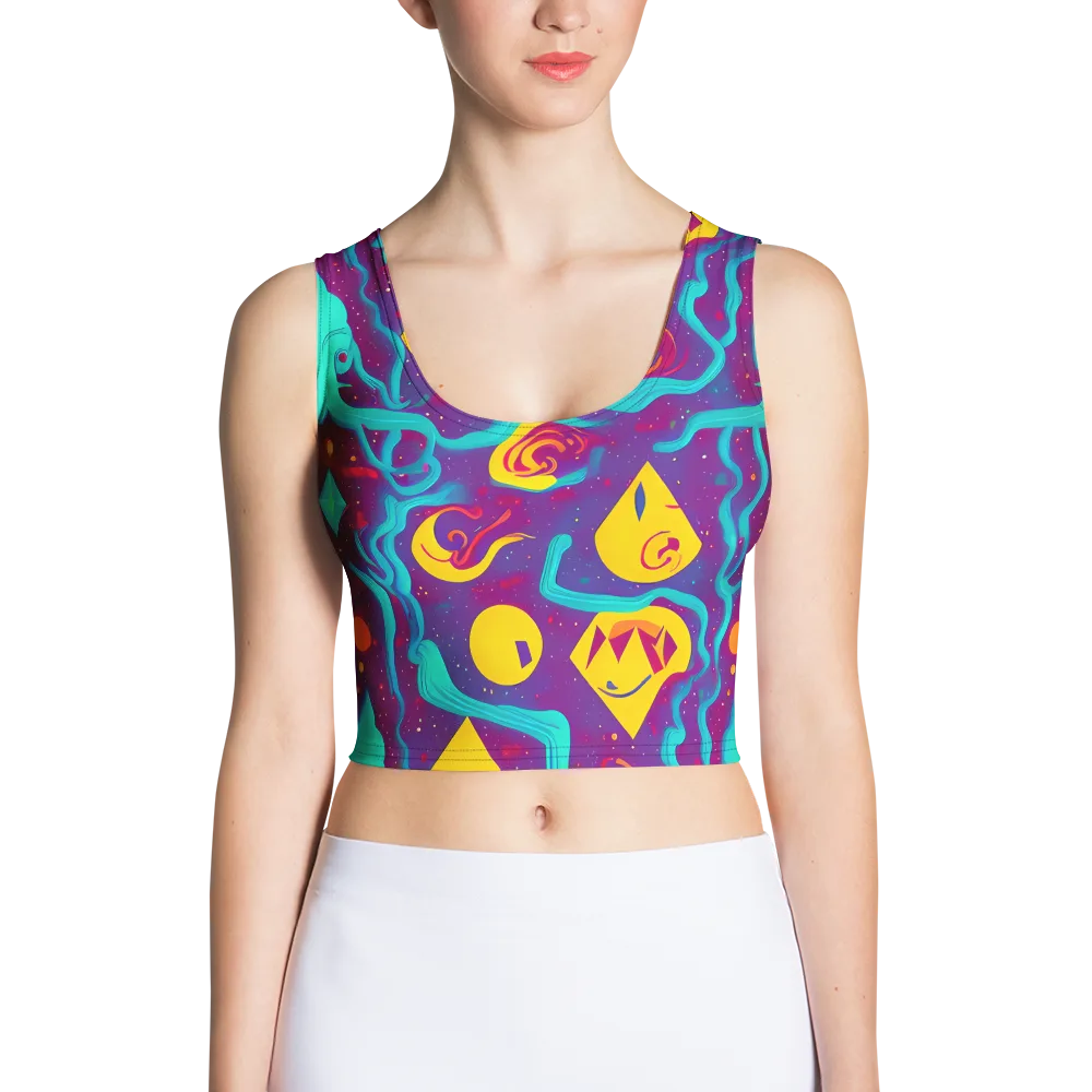 Cosmic Current on Crop Top — Front