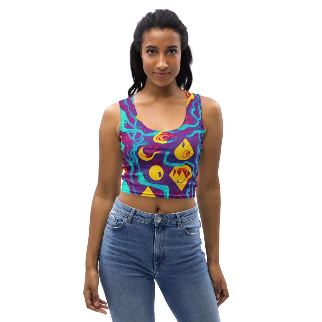 Cosmic Current on Crop Top — Front