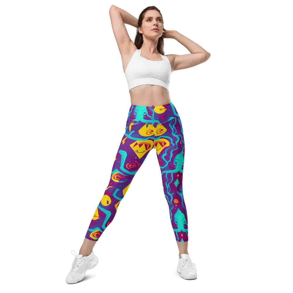 Cosmic Current on Leggings with Pockets — Front