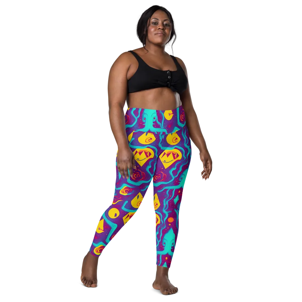 Cosmic Current on Leggings with Pockets — Front