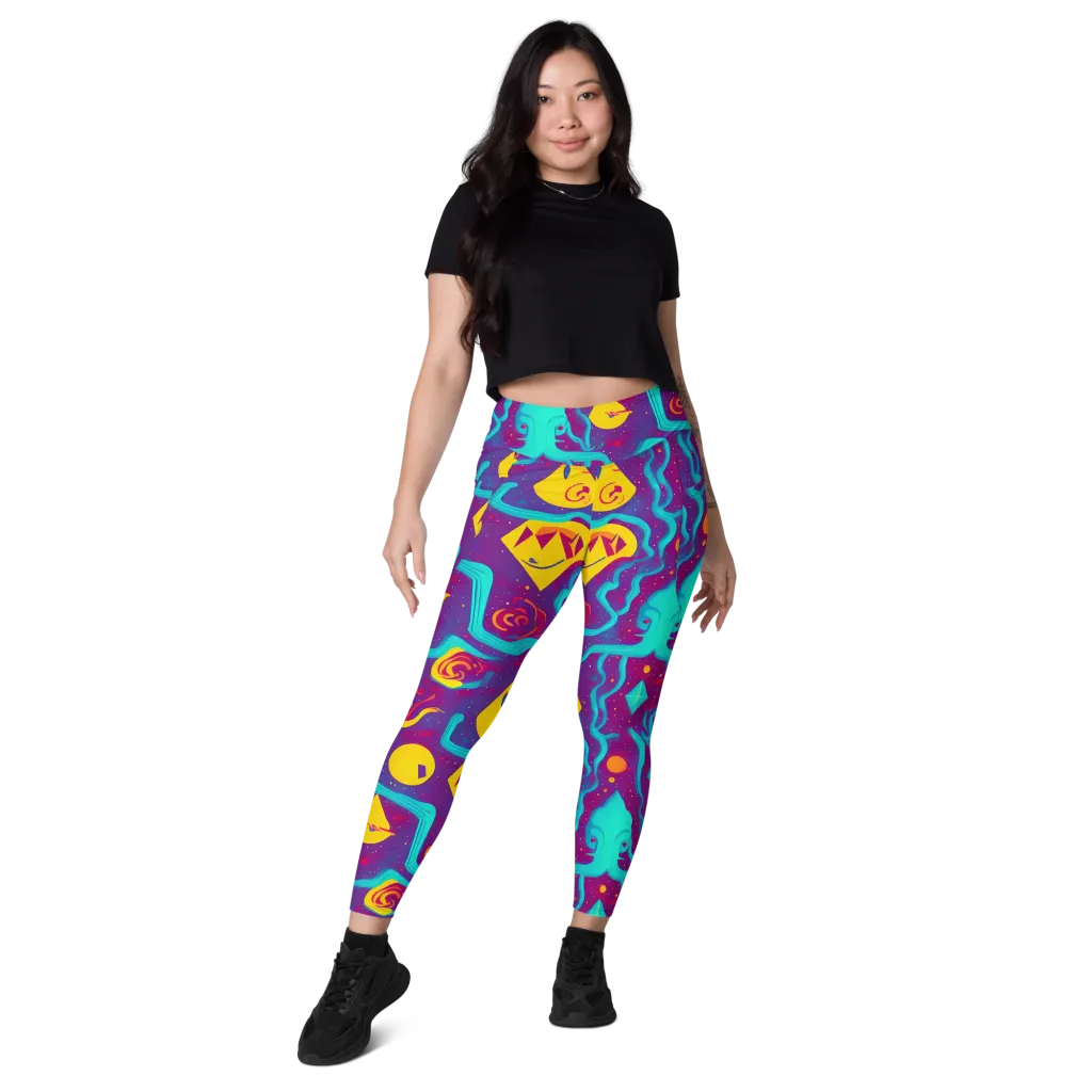Cosmic Current on Leggings with Pockets — Front