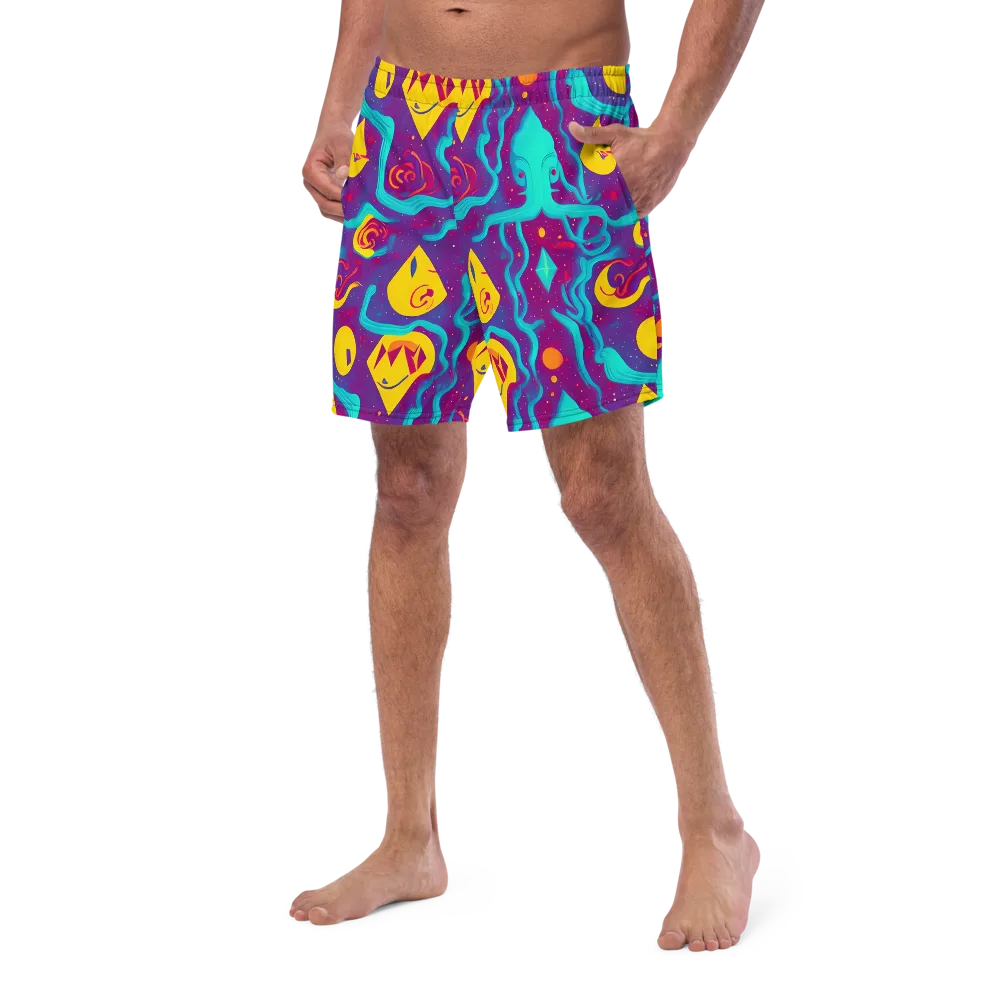 Cosmic Current on Swim Trunks — Left Front