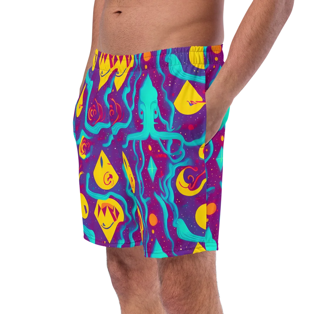 Cosmic Current on Swim Trunks — Left Front