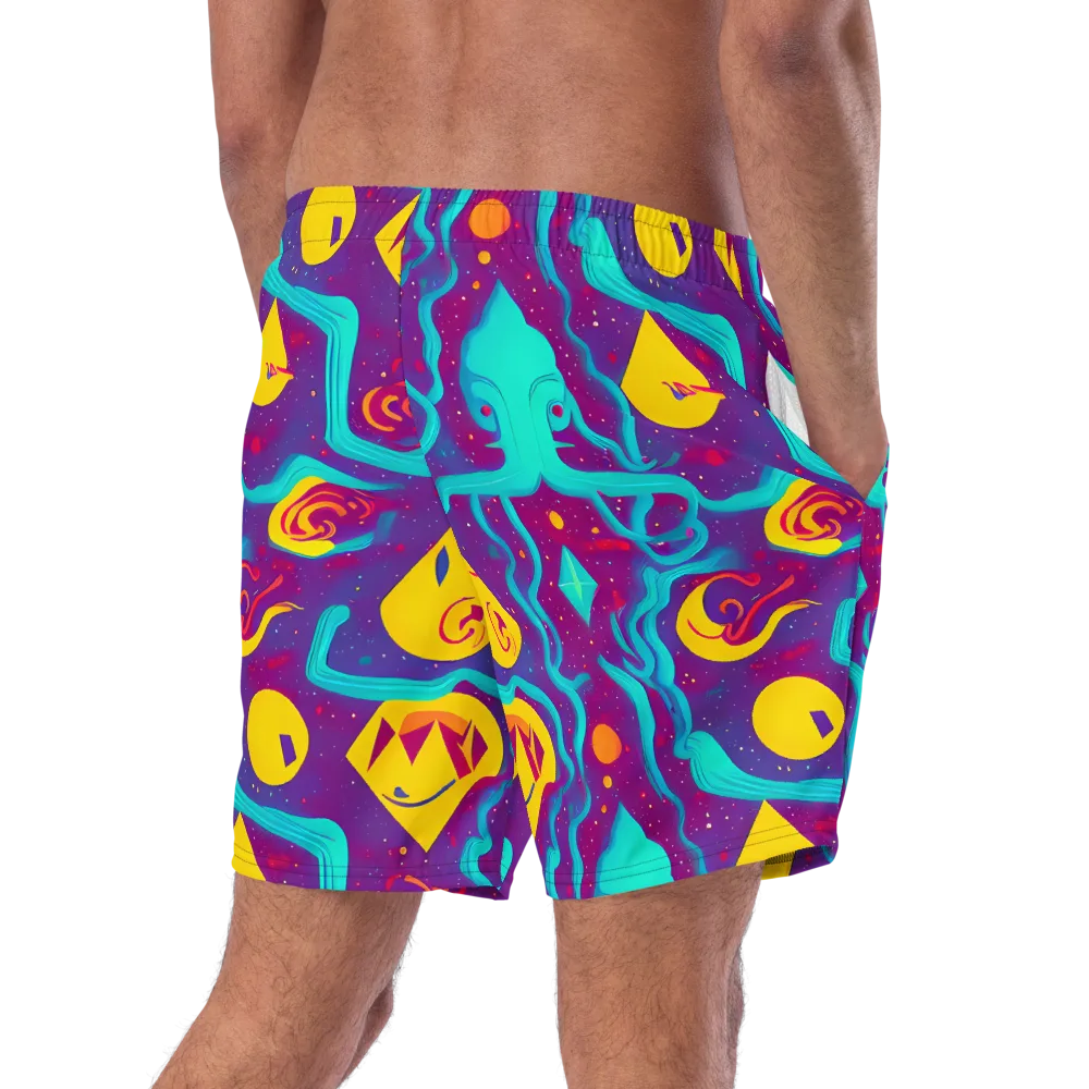 Cosmic Current on Swim Trunks — Right Back