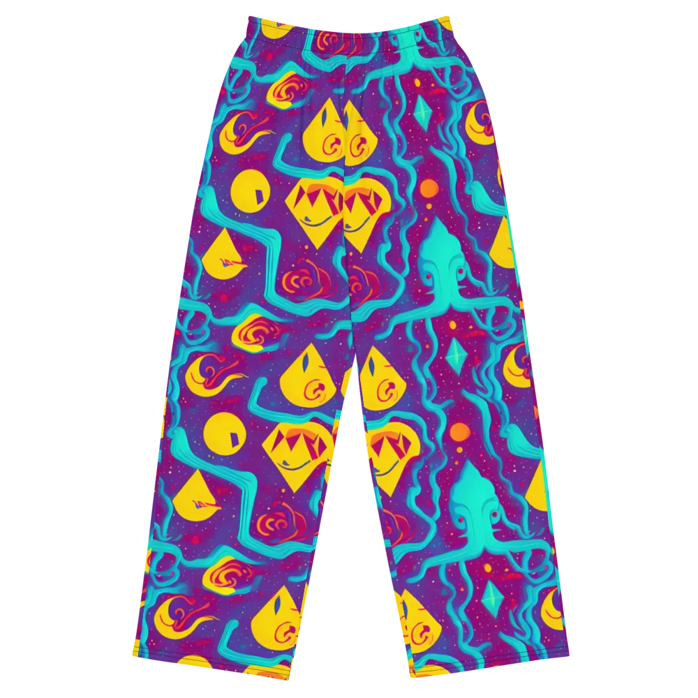 Cosmic Current on Wide-Leg Pants — Front