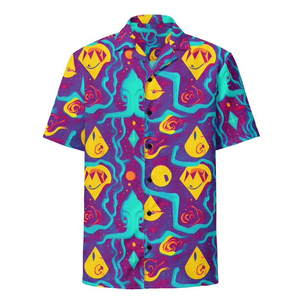 Cosmic Current on Button Shirt — Front