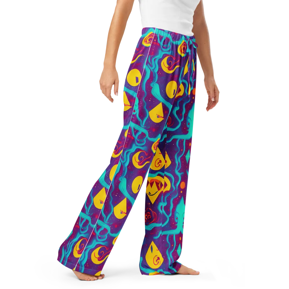 Cosmic Current on Women's Pajama Pants — Right Front